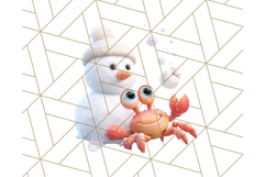 3D Under the Sea Christmas Clipart, Ocean Christmas PNG Product Image 4