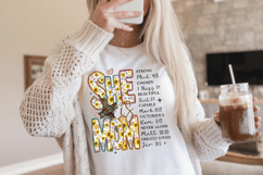She Is mom PNG sublimation | Mother's Day PNG T-Shirt Product Image 5