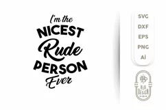 Sarcastic Quote Cut File | Sassy Tshirt Design Product Image 2