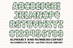 Christmas Alphabet png clipart, christmas letters doodle Product Image 2
