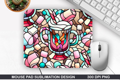 Mouse Pad Sublimation, Christmas Mouse Pad PNG Design Product Image 1