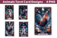 Animals Tarot Card Sublimation Clipart Product Image 1