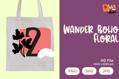 Wander Boho Floral Monogram Product Image 1