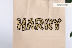 Cheetah Print Alphabet SVG, Animal Print Letters Product Image 8