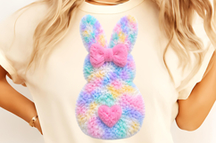 Faux Yarn Easter PNG, Easter Bunny PNG, Happy Easter PNG Product Image 7