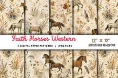 Faith Horses Western Junk Journal JPG Product Image 1