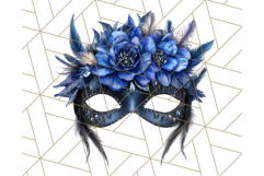 Vintage Garden Masquerade Floral Eye Mask PNG Clipart Product Image 4