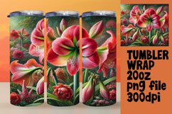 20oz Tumbler Wrap for Personalization , Flower Product Image 1