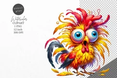 Chicken Clipart, Funny chicken clipart, Farmhouse clipart Product Image 1