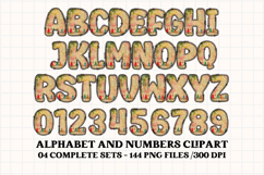 Christmas Alphabet png clipart, christmas letters doodle Product Image 2