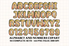 Christmas Alphabet png clipart, christmas letters doodle Product Image 2