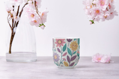 Funny Wildflowers Cartoon Pattern, Cute Comic Wildflower Product Image 8