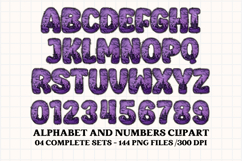 Halloween Alphabet png clipart, halloween letters doodle Product Image 2