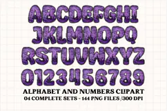Halloween Alphabet png clipart, halloween letters doodle Product Image 2