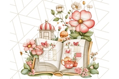 Cottagecore Kitchen Clipart, Vintage Country Floral Kitchen Product Image 4