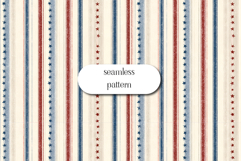 Vintage Patriotic Stripes Seamless Pattern Stars USA Product Image 1