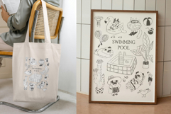 Hand Drawn Swimming Pool Vector Clipart Product Image 2