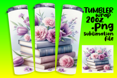Custom 20oz Tumbler Design , Books Product Image 1