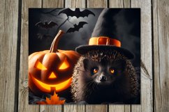Halloween hedgehog | 8 Skinny tumbler sublimation designs Product Image 8