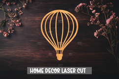 Hot Air Balloon Laser Cut Design for Home Decor, Baby Decor Product Image 1