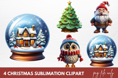 3D Christmas Sublimation Clipart Product Image 1