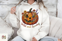 Wild and Spooky Halloween PNG, Stitch Pumpkin Sublimation Product Image 7