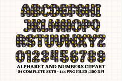 Halloween Alphabet png clipart, halloween letters doodle Product Image 2