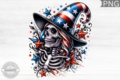 4th of July Skeleton - 4th Of July PNG Design Product Image 1