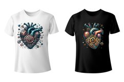 Steampunk Hearts. Valentines. PNG sublimation Product Image 4