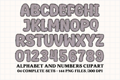 Polka Dot Vintage png Alphabet, polka dot letters doodle Product Image 2