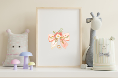 Wedding Flower Coquette Bow Clipart, love wedding bow, PNG Product Image 8