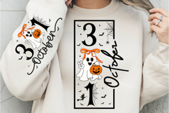 31 October PNG, Halloween PNG, Halloween Sign, Boo Ghost PNG Product Image 1