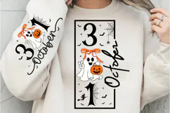31 October PNG, Halloween PNG, Halloween Sign, Boo Ghost PNG Product Image 1