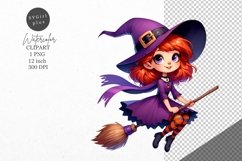 Halloween clipart, Witch clipart, Kids Halloween Product Image 1