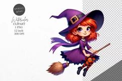 Halloween clipart, Witch clipart, Kids Halloween Product Image 1