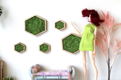 Miniature moss wall art digital download file Dollhouse doll Product Image 8