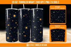 Confetti Tumbler Wrap Designs, Sublimation Wrap Product Image 1