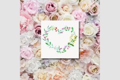 Watercolor wedding frame clipart #w171 Product Image 18