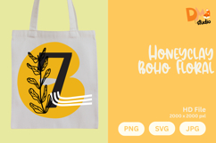 Honeyclay Boho Floral Monogram Product Image 1
