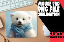 Holiday Wildlife Wonders Watercolor Mouse Pad Sublimation Product Image 1