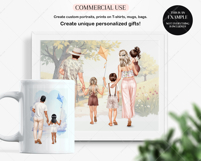 Sunny Family Clipart Portrait Creator Product Image 7