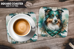 Cute Dogs Square Coaster PNG Bundle, Pet Coaster Design Product Image 5