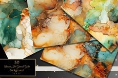 Alcohol Ink Abstract Digital Paper, Earth tone Abstract Product Image 3