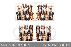 Funny Dog Mug Design. Cute Dog Mug Sublimation Product Image 1