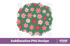 Retro Flowers Background Png Floral Paper Sublimation Bundle Product Image 8