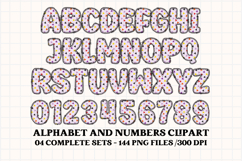 Halloween Alphabet png clipart, halloween letters doodle Product Image 2