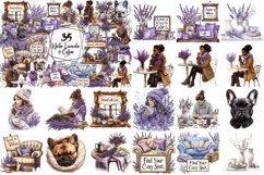 Lavender Christmas Clipart Mega Bundle Product Image 2