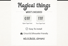 Magical Things Font Playful Whimsical Kids Display Font Product Image 6