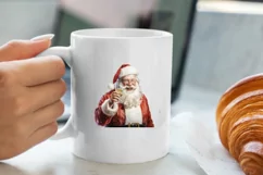 santa claus clipart, christmas clipart sublimation Product Image 2
