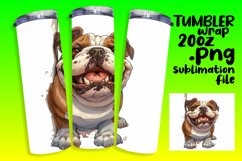 Amusing Funny Dog Tumbler Wrap - 20oz Product Image 1